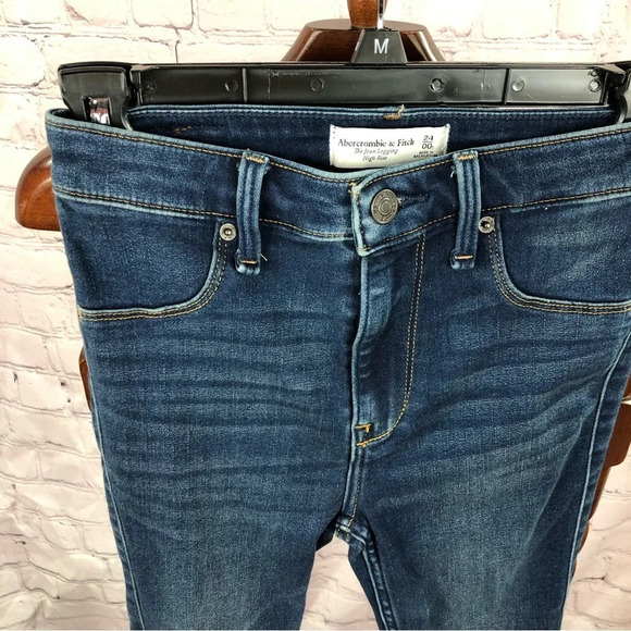 Abercrombie & Fitch The jean legging high rise size 00 24 - Picture 2 of 6